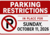 City announces parking restrictions for Sunday’s parade